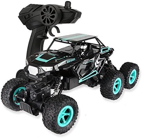 Physport RC Road 6WD Racing Car Climbing Vehicle Monster Truck 1:14 Scale 2.4Ghz High Speed Remote Control Toys (Blue)