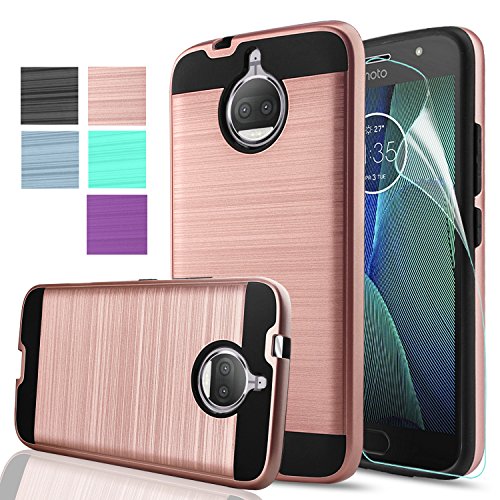 Moto g5s plus case, moto g5s+ case with hd screen prote…