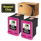 JARBO Remanufactured for HP 61 61XL Ink, 2 Color, with Ink Level Display for HP Envy 4500 5530 5534 Deskjet 1000 1512 2540 3050 Officejet 4630