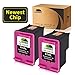 JARBO Remanufactured for HP 61 61XL Ink, 2 Color, with Ink Level Display for HP Envy 4500 5530 5534 Deskjet 1000 1512 2540 3050 Officejet 4630