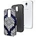 Galaxy S4 Case, TownShop Moroccan Floral Design Hard Impact Dual Layer Shockproof Bumper Case For Samsung Galaxy S4 (i9500)