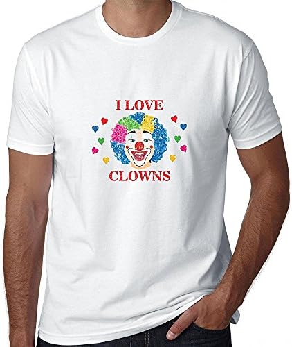 Starmiami I Love Clowns - Bright & Colorful Clown Men's T-Shirt