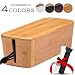 TEYGA Bamboo Cable Management Box - Stylish Cord Organizer Box Hides Power Strip and Keeps Cords Untangled - Surge Protector Cover Keeps Children Safe - TV Cord Box for Home and Office primary