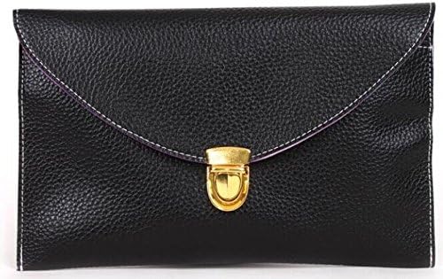 JOVANAS FASHION Envelope Clutch Chain Purse Lady Handbag Tote Shoulder Hand Bag (Black)