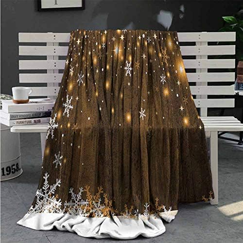 RenteriaDecor Christmas Lightweight Blanket Winter Snow Field Home Sofa Bedding Office Car Blanket Great Gifts to Your Family,Friends,Kids