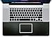 2-Pack BingoBuy Customized Free Cut Half Palm Rest Palmrest Vinyl Sticker w/Touchpad Trackpad Sticker for 17