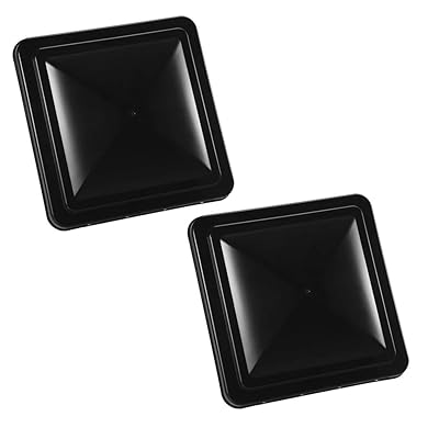 2-Pack 14" RV Roof Vent Cover Replacement – Black, UV Resistant, For Camper & Motorhome