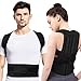 Aisprts Upper Back Support, Posture Corrector for Shoulder, Neck, Clavicle Pain Relief, Adjustable Full Back Brace (S)