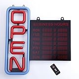 Premier POS 20" Vertical Bus HRS Open LED Sign