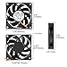 uxcell 70mm x 70mm x 15mm 12V DC Cooling Fan Long Life Sleeve Bearing Computer Case Fan