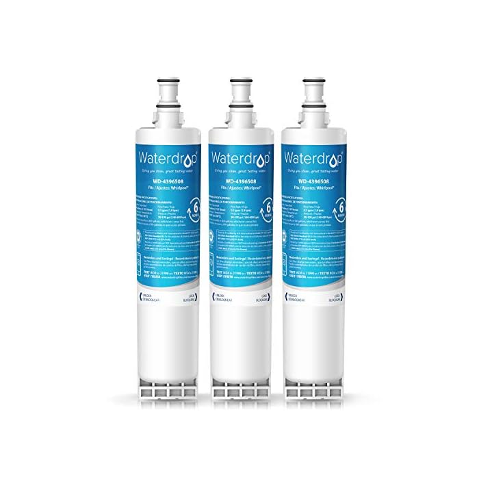 Waterdrop 4396508 Refrigerator Water Filter, Compatible with Whirlpool