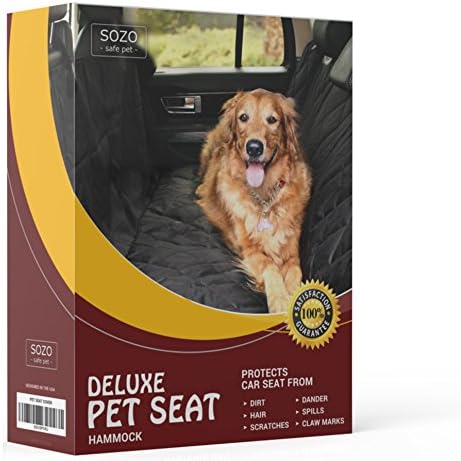 New! DELUXE Pet Car Seat Cover - Hammock - Quilted Waterproof Machine Washable - SUV Truck Crossover vehicle