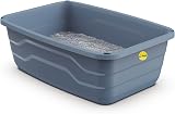 Cat Centre Extra Deep Large Litter Tray Grey High Sides 56x40x19 cm view 5