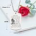 ENSIANTH Always Remember You are Braver Than You Believe Hand Stamped Necklace Keychain for Family Friend (to My Son)