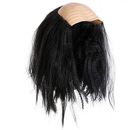 Ben Franklin Costume Wig Tight Bald Cap Wigs Durable Old Man Wig Comfortable Albert Einstein Mad Scientist Benjamin Franklin Wig for Child Kids Adults Halloween Costume School Cosplay Performance
