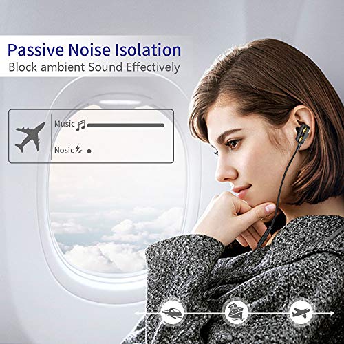 USB C Headphones, Aproo HiFi Stereo Type C Earbuds USB C Earphones with Mic & Volume Control Compatible with Google Pixel 3XL/3/2XL/2, OnePlus 6T/7/7 Pro, Galaxy 10/10+, MacBook,iPad Pro 2018,Razer