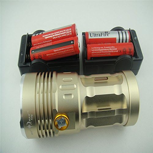 9500lm 7x Cree XML T6 LED Flashlight Torch Tactical Hunting Work Lamp (GOLD)