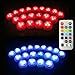 DarNio 20PCS Submersible LED Lights Popular Waterproof Small Battery Operated Single Mini Led For Crystal Vases Centerpiece Decoration