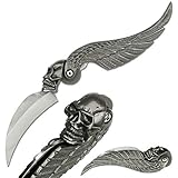 Skull With Wings Fantasy Style Manual Folding Pocket Knife