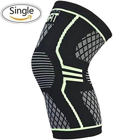 Longfit Weaving Knee Brace Breathable Anti-slip Sleeve Support For Sports, Running, Jogging, Basketball, Joint Pain Relief, Arthritis and Injury Recovery, Men and Women
