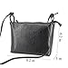 Candice New Design Women's Zippered PU Leather Crossbody Shoulder Bag Small Satchel Handbag Purse for Girls (Washed Black)