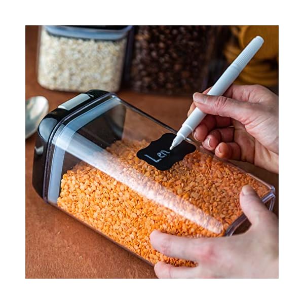 Airtight-Food-Storage-Container-Set--5pcs-Storage-Jars-with-Airtight-Lids-Perfect-Kitchen-Storage-Organisation-Solution-for-Pantry-Kitchen-Cupboards-Easy-to-Open-and-Stackable--by-Nuovva nuovva Airtight Food Storage Container Set – 5pcs Storage Jars with Airtight Lids, Perfect Kitchen Storage…