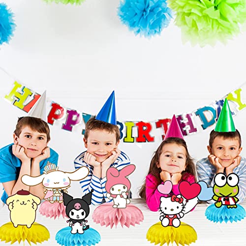 6 pcs 6Pcs Kawaii Birthday Party Supplies,Kawaii Party Centerpieces,3D Double Side Decoration,Birthday Decorations for Girls and Boys Centerpieces04