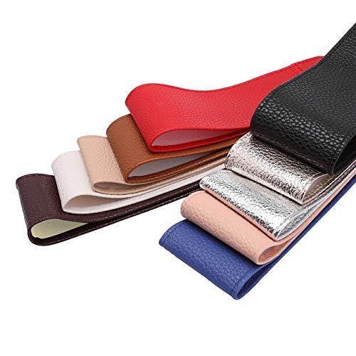CHIC DIARY Fashion Women Faux Leather Bow Tie Waistband Elastic Stretch Waist Strap Cummerbund Waist Band Belt for Dress (Red)