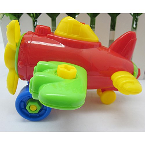 Ocamo Colorful Disassembly Assembly Blocks Vehicle Toy with Wrench Screwdriver Novelty Building Block Puzzle Toys Gift for Kids