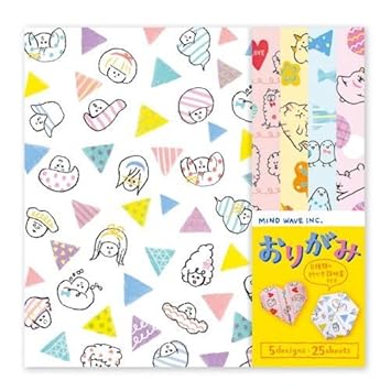 Niedliches 5 Designs Papier Alpaka Katze Tier Origami