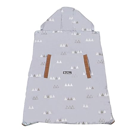 Wintercover und Regenschutz, Babytragen mit Fleece-Innenfutter wasserdichte Hülle, Grau