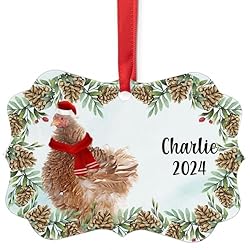 Pekin Frizzle Chicken Christmas Ornament 2024