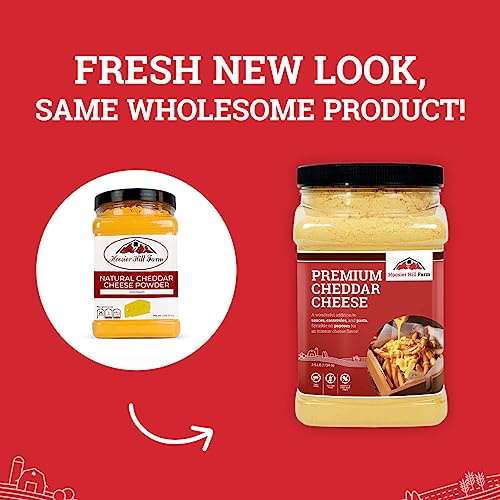 Premium Cheddar Cheese Powder, No artificial colors, by Hoosier Hill