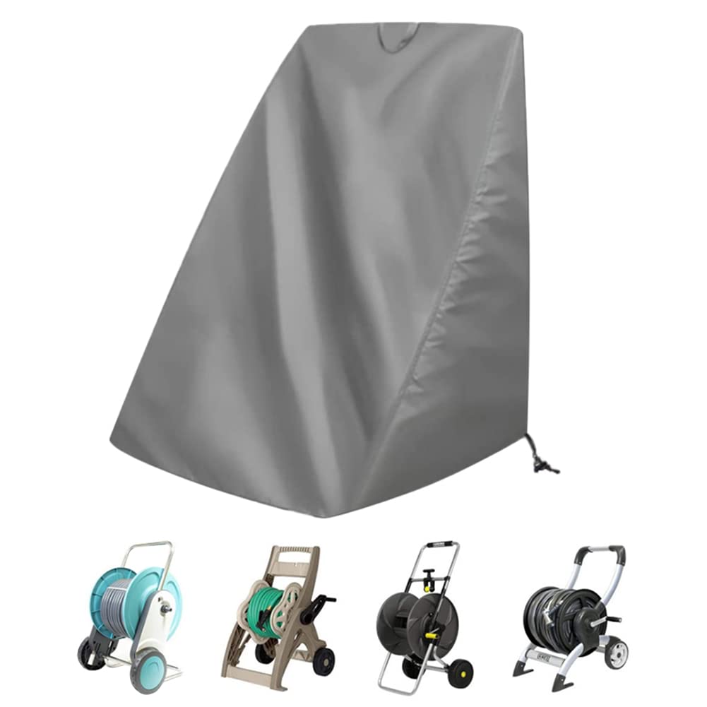 Garden Hose Reel Cover, Outdoor Patio Hose Reel Cover, Waterproof Dustproof Oxford Patio Free Standing Water Hose Reel Protective Cover for Outdoor Extend Hose Service Life, 66cm x 63cm x 88cm