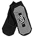 DG Sports Women's Mary Jane Bella Yoga Socks with Grips Small/Medium Non Slip Ankle Socks, Black