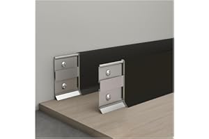 2 Pcs Baseboard Trim, 4 Ft Length Total 8 Ft Aluminium Skirting Board Covers for Bathroom, Kitchen, Waterproof Metal Skirting