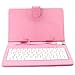 USB Keyboard Leather Case Can Stand for Android Tablet Pc Mid (7 Inch, Pink)  (Tablet have to be Compatible with OTG function)