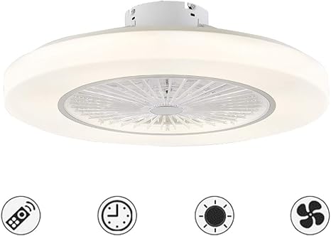 Ceiling Fan With Lights Led Remote Control 3 Color Dimmable