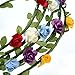 EBOOT 10 Pieces Multicolor Flower Crown Floral Wreath Headband Garland Assorted Colored Headpiece for Festival Wedding Fairy Party Photography Props