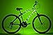Brightz CosmicBrightz LED Bike Frame Rope Light, Green - 6.5-Foot String Rope - Battery-Powered with On/Off Switch - Ultra Bright Color Keeps Your Ride Fun and Safe for Kids, Teens, & Adults