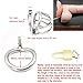 Happygo Male Chastity Device Hypoallergenic Stainless Steel Cock Cage Penis Ring S Size Virginity Lock Chastity Belt Adult Game Sex Toy (1.96 inch/ 5.0cm)