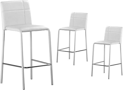 Altobuy Staten Lot De 3 Barhocker Hohen Weissen Amazon De Kuche Haushalt
