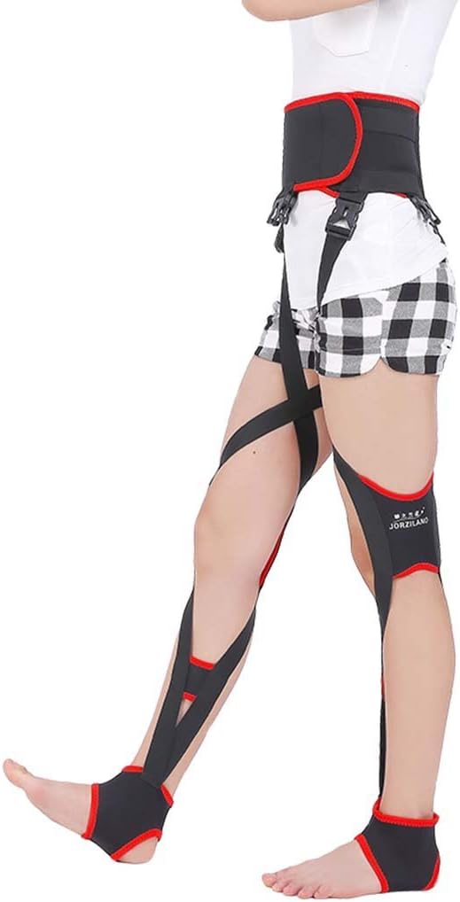 Leg correction O/X Band,Leg Straightening Bandage,Female Legging Bandage, Day & Night, Leg Band Fixer, Belt,Black Roscloud@ (Color : Black, Size : M)