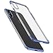 iPhone X Case, [Glitter] [Electroplating] [Metallic Finishing] [Scratch Resist] [Crystal Clear] Transparent Ultra Slim Case Cover for Apple iPhone X - Navy Blue