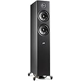 Polk Audio Reserve Series R600 Tower Speaker, Home Audio Speakers, 1" Pinnacle Ring Tweeter & Dual 6.5" Turbine Cone Woofers, Hi-Res Certified, Dolby Atmos & IMAX Enhanced for Home Theater, Black