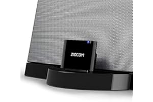 ZIOCOM 30 Pin Bluetooth Receiver Audio Adapter for iPhone iPod Bose SoundDock and Other 30 Pin Speakers(Not for Car and Motor
