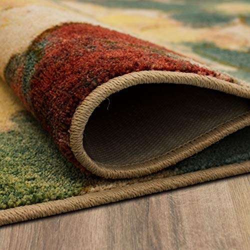 Mohawk Home Aurora Wildflower Light Abstract Floral Runner Area Rug, 2
