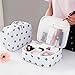 Eroute66 Little rock Flamingo Print Makeup Brushes Holder Bag Pouch Portable Gift for Girls, White Cactus