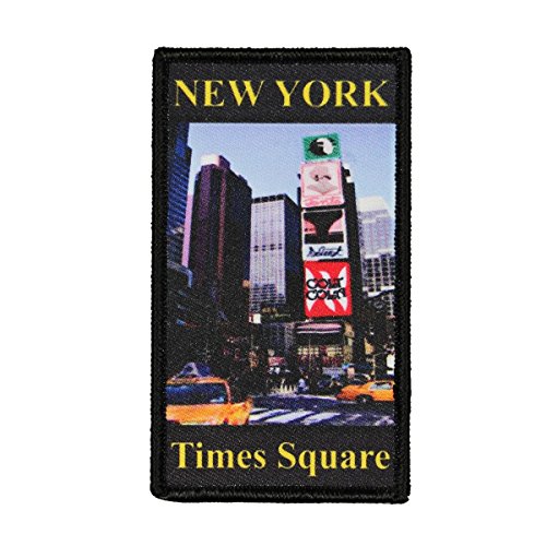 New York Times Square Patch Travel Manhattan Dye Sublimation Iron On Applique