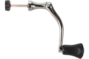 Trinkrittey 1Pcs Fishing Swivel Reel Handle Fishing Wheel Grasp All-Metal Rocker Grip Spin Crank Handle for Spin Reels Replacement Grip Parts Knob Tackle Wheel Arm Grips Part